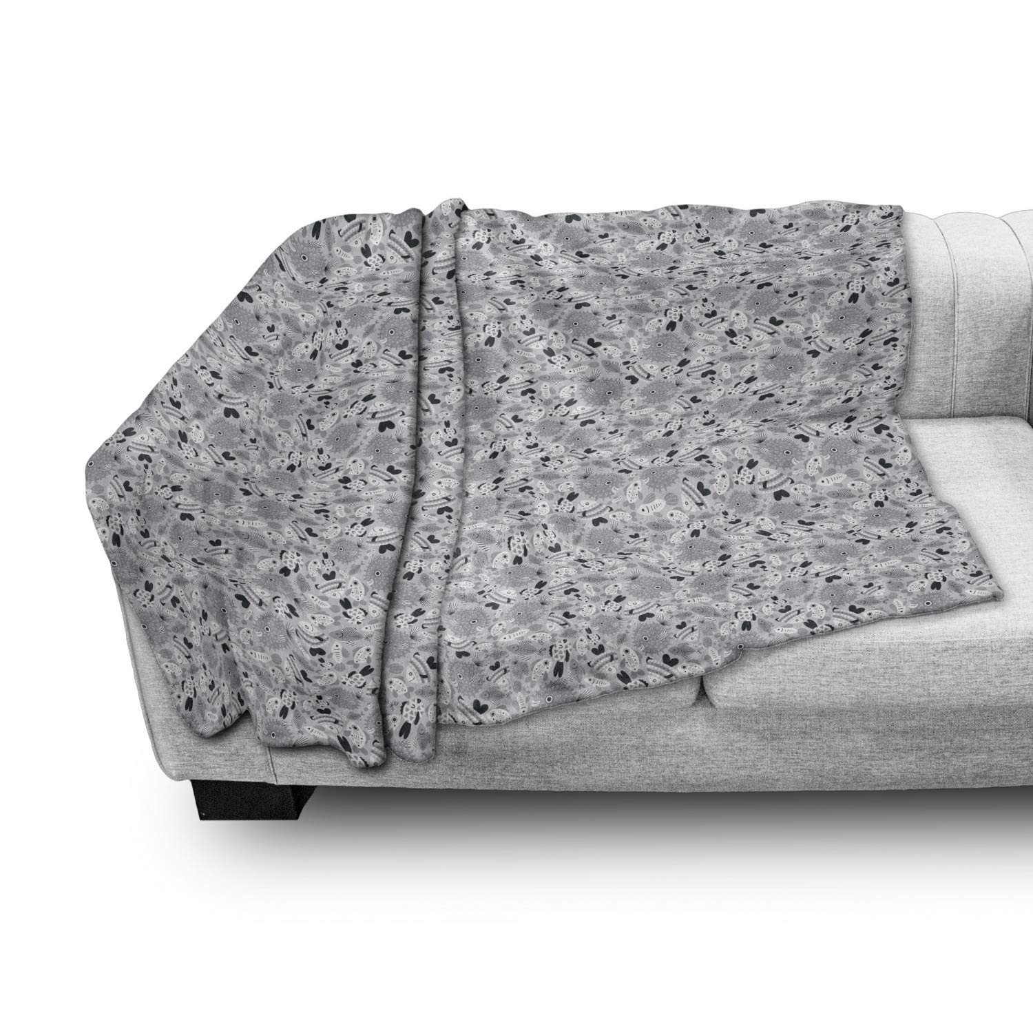 Ambesonne Soft Flannel Fleece Throw Blanket - 50
