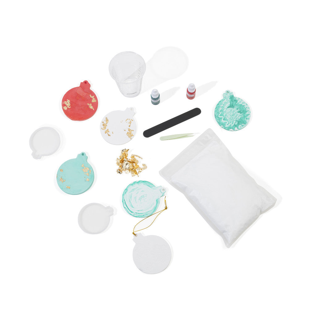 Brea Reese Holiday Mix2Mold Ceramic Resin Ornament Crafting Kit - DIY Christmas Tree Decorations, Handmade Gift Ideas for Festive Season Home Decor
