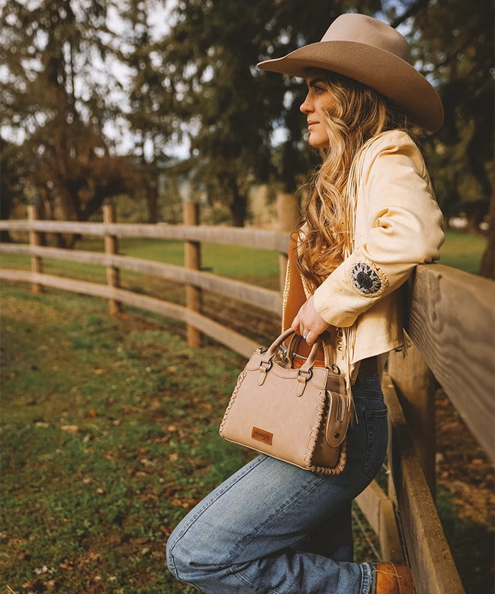 Wrangler Braided Tote Bag for Women - Stylish & Durable Woven Handbag - Perfect for Shopping, Beach, Work & Travel Accessories