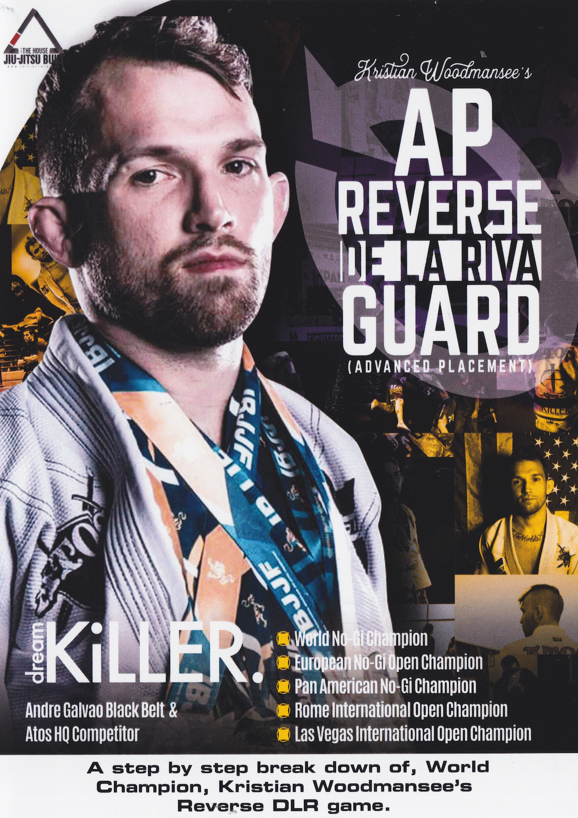 AP Reverse De la Riva Guard BJJ Instructional DVD by Kristian Woodmansee - Learn Advanced Brazilian Jiu-Jitsu Techniques for Competition & Training