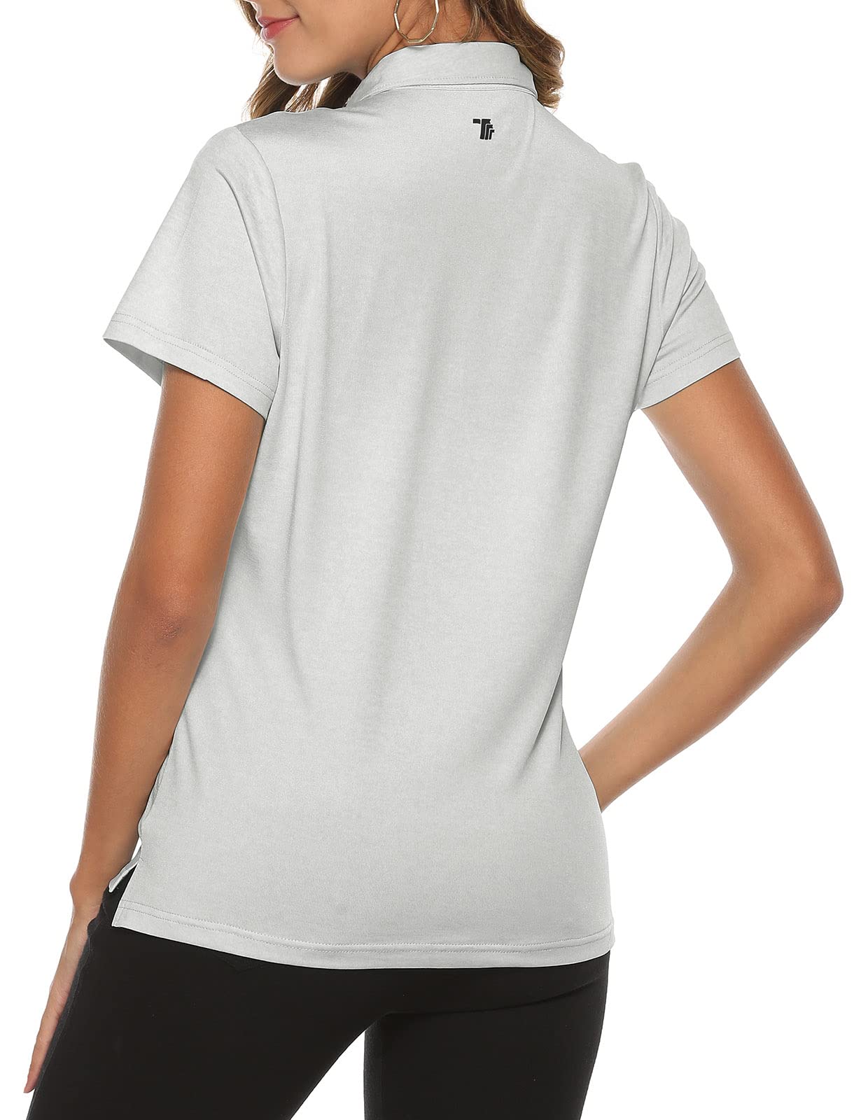 Rdruko Women's Golf Polo Shirts - Moisture Wicking Short Sleeve Collared T-Shirt for Tennis, Sports & Casual Wear | Breathable & Quick-Dry Active Top for Golfing, Workouts & Outdoor Activities