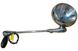 2011 Peterbilt Model 384 Passenger Side Roof Mount Spotlight - 6 Inch 100W Halogen Light with Installation Kit | Heavy Duty Truck Lighting for Night Driving & Off-Road Visibility