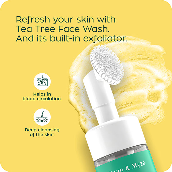 ZM Zayn & Myza Tea Tree & Salicylic Acid Foaming Face Wash 100ml - Acne Treatment & Oil Control for Clear Skin - Perfect for Daily Skincare Routine
