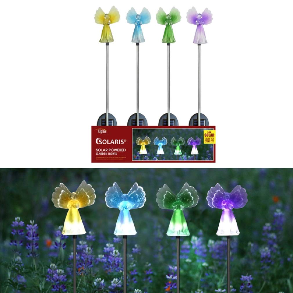Solar Powered Angel Garden Stake Light - Outdoor Decorative Solar Light for Yard, Pathway, and Garden Decor - Perfect for Patio, Lawn, and Landscape Lighting at Night