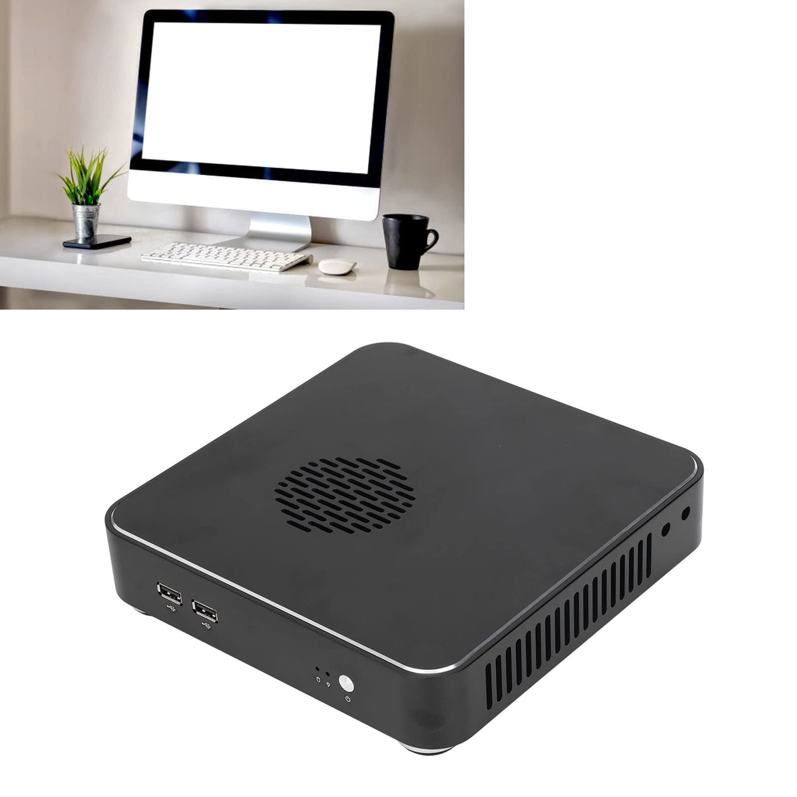 Compact Mini ITX PC Case with Excellent Cooling & Expansion - Sleek HTPC Chassis for Home Theater & Gaming Setups - Small Form Factor Desktop Computer Case