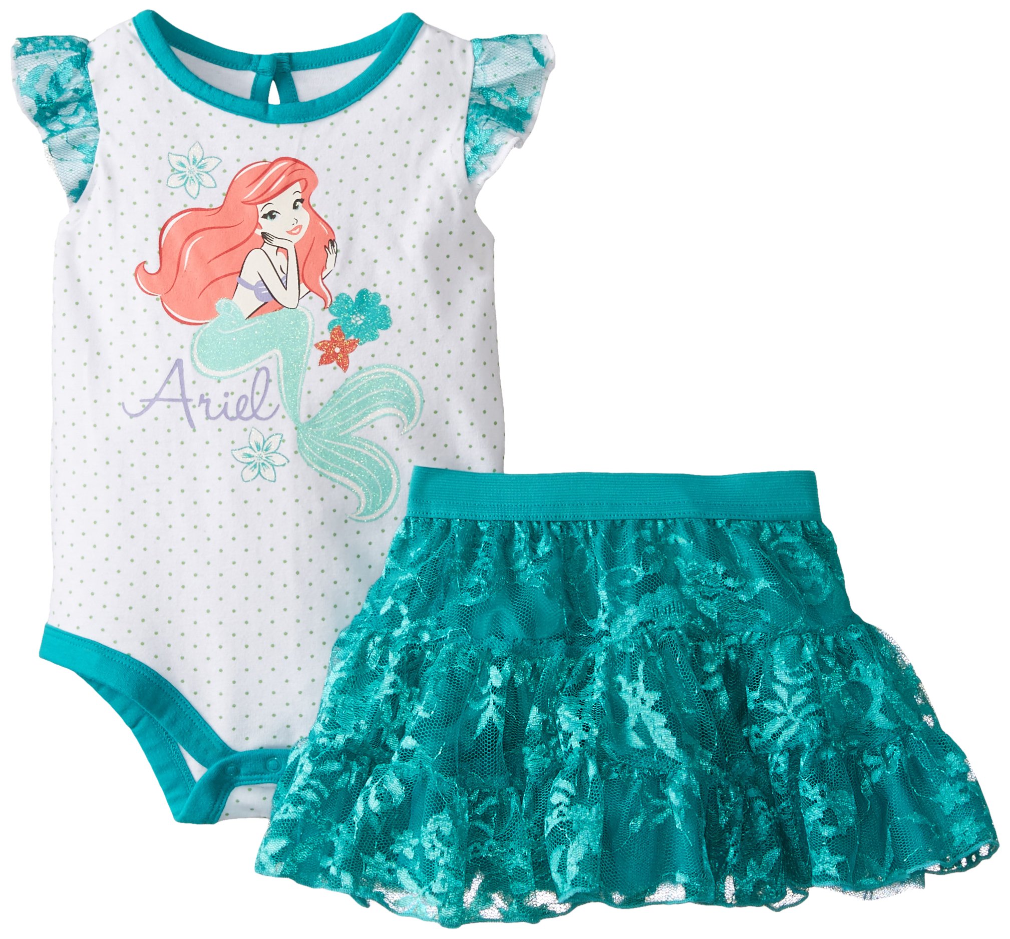 Disney Little Mermaid Girls' Skirt Set - Perfect for Parties & Play