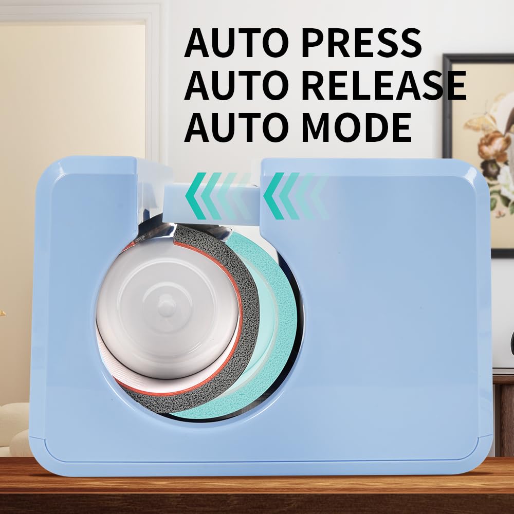PYD Life 120V Auto Tumbler Heat Press Machine - Digital Touch Screen for 10-30oz Sublimation Printing on Mugs, Cups & Bottles (20oz/30oz Capacity, Light Blue) - Perfect for DIY Craft Projects, Small Business & Home Use