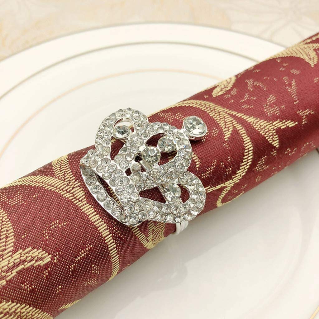 Premium Multi-Function Napkin Rings Holder - Gold & Silver Towel Buckle for Wedding, Home Decor, and Table Setting (Ideal for Dinner Parties, Holiday Decorations & Special Events)