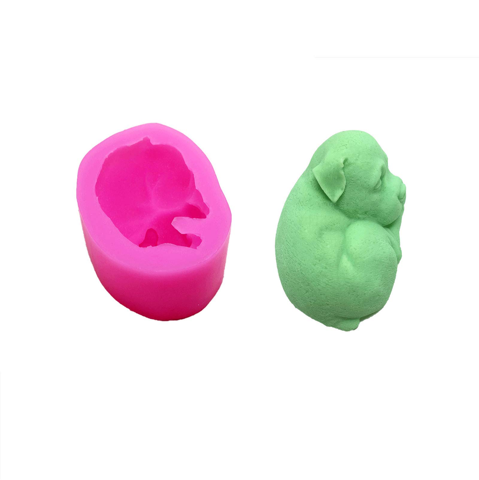 3D Dog Silicone Candle Molds - Puppy Candle & Soap Molds, Chocolate & Fondant Cake Baking Molds for DIY Crafts, Home Decor, Birthday Parties & Pet Lover Gifts