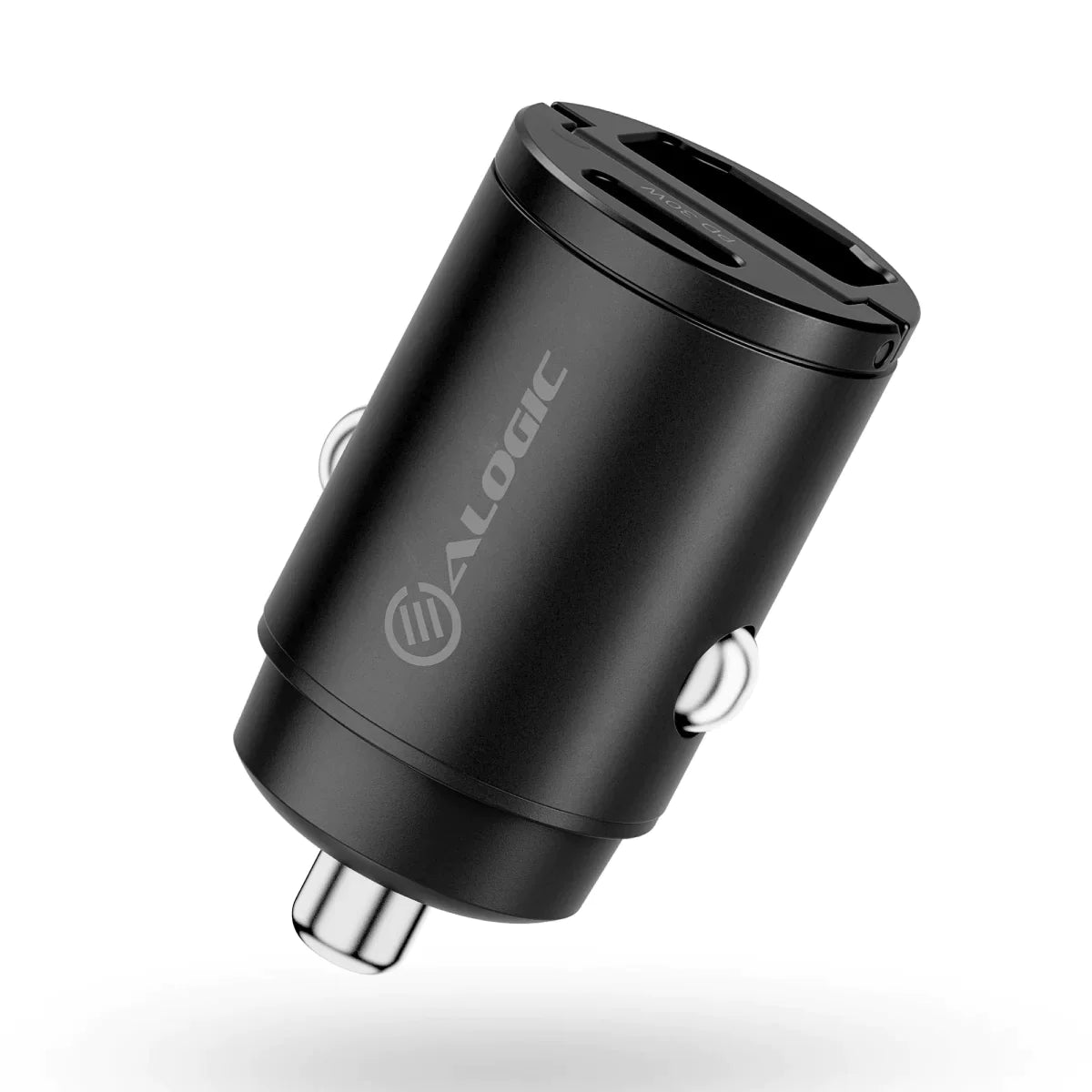 30W Fast Mini Car Charger with USB-C & USB-A Ports - Quick Charge for iPhone, Android, Samsung in Car, Travel, Road Trips