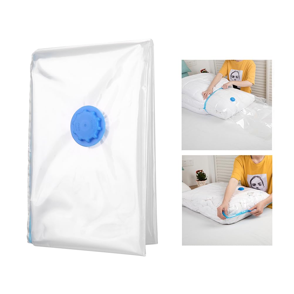 Amosfun 1 Pack Vacuum Storage Bags 19x27 Inch - Space Saving Vacuum Sealer Bags for Clothes, Comforters, Blankets | Perfect for Travel, Seasonal Storage & Home Organization