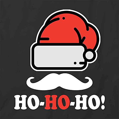 Ho Ho Ho Christmas T-Shirt for Men & Women | Black Graphic Printed Tee | Holiday Party, Family Gathering, Xmas Gift