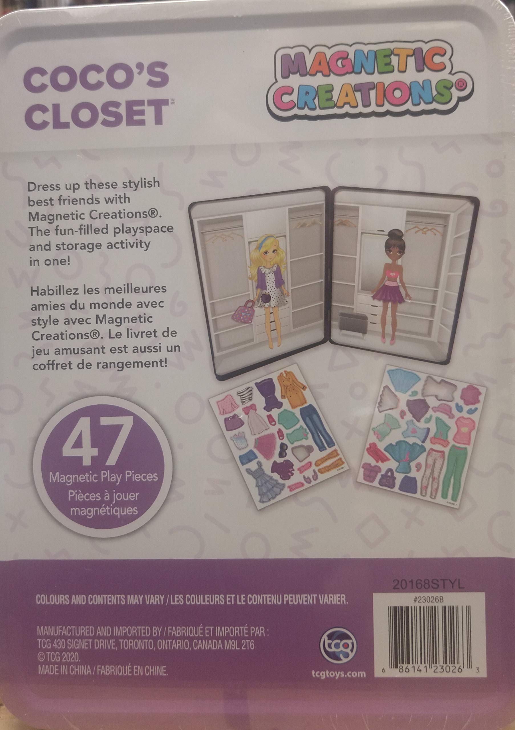 Coco's Closet 47-Piece Magnetic Building Blocks Set - STEM Educational Toys for Kids Ages 3-8 - Perfect for Preschool Learning, Classroom Activities & Creative Play at Home