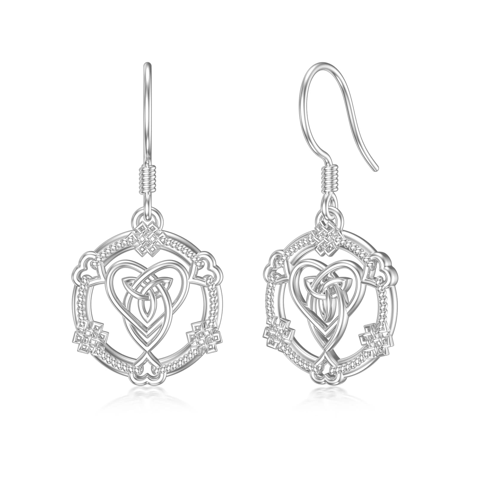 PELOVNY Cross Celtic Knot Anchor Earrings - 925 Sterling Silver Hypoallergenic Dangle Earrings for Women | Graduation, Birthday, Mother's Day Jewelry Gifts | Perfect for Everyday Wear, Parties & Special Occasions