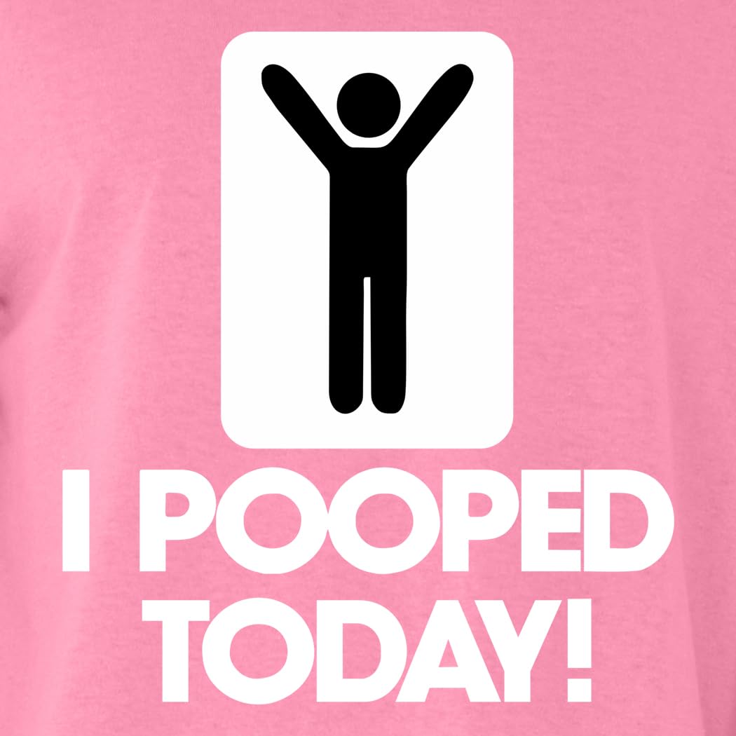 Funny 'I Pooped Today' Graphic T-Shirt for Men & Women - Comfortable Cotton Tee for Casual Wear, Gag Gift, or Humorous Outfit
