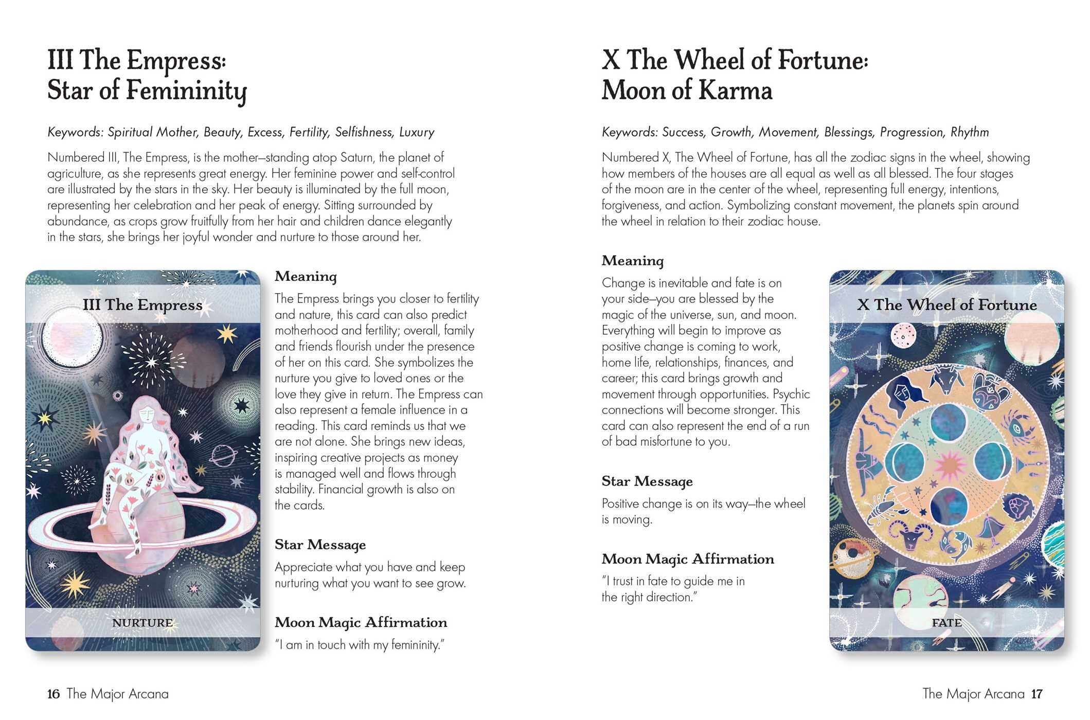Moon & Stars Tarot Deck - 78-Card Mystical Divination Set with Guidebook | Perfect for Beginners & Professional Readers | Use for Personal Growth, Spiritual Guidance & Party Entertainment