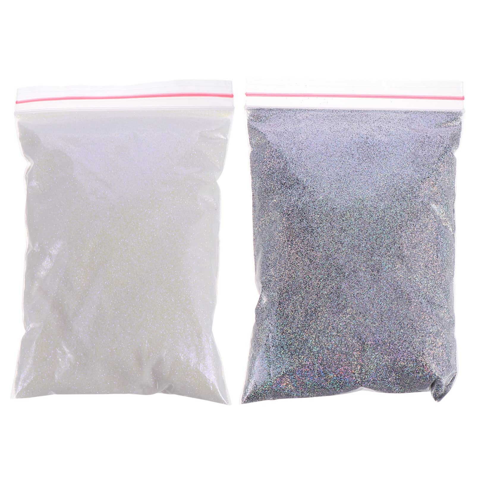 ARTIBETTER 2pcs Glitter Powder for Nails - Chunky Mermaid Sequins & Flash Powder for DIY Nail Art | Manicure Decorations & Nail Art Supplies | Perfect for Women's Nail Decoration, Party Events & Home Manicures