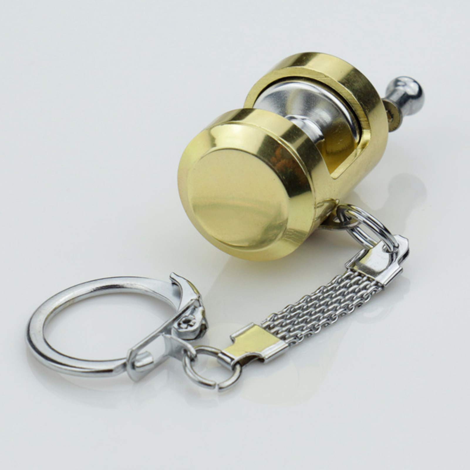 Mini Fishing Reel Keychain - Portable Spinning Wheel Pendant Key Holder for Car Keys - Unique Keychain Accessories for Men & Women - Perfect for Outdoor Enthusiasts, Anglers, and Gift Giving