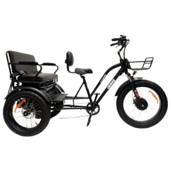 Go Bike FORTE Electric Tricycle for Adults with Rear Seat - Commuter, Grocery Shopping & Family Outings Electric Trike