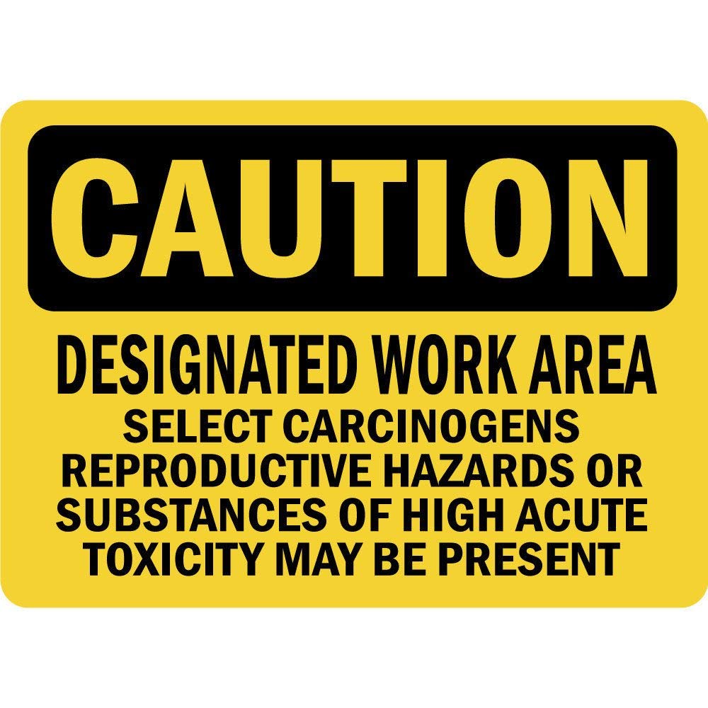 OSHA Compliant Safety & Warning Vinyl Stickers Bundle - 3 Pack (3.5