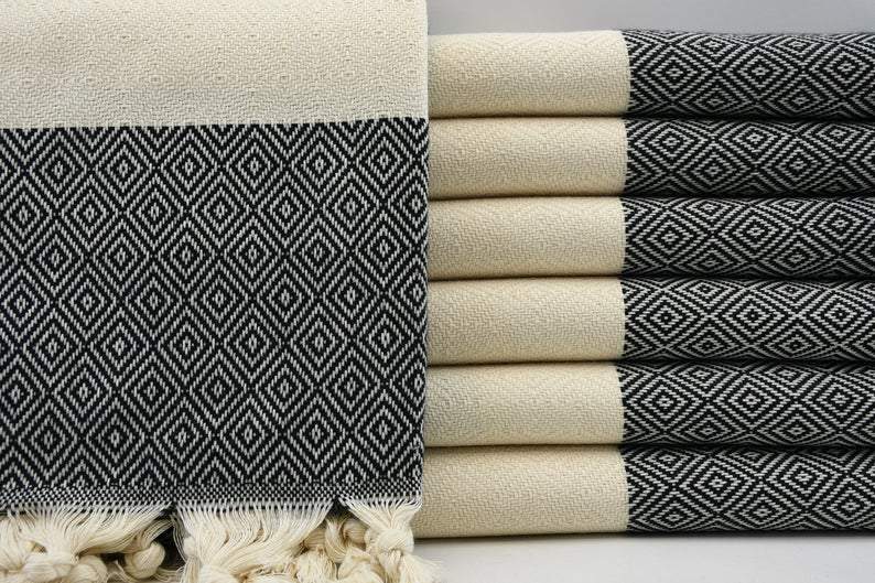 Diamonds in the Sky Series - 100% Cotton Bath Towels | Soft & Absorbent Luxury Towels for Spa, Beach & Home Use