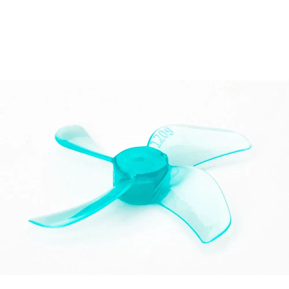 Gemfan 1209 4-Blade 31mm Propeller - 0.8mm/1mm/1.5mm Shaft Compatible with 0802 25000KV Motor (16-Pack) - Perfect for FPV Drone Racing and DIY Micro Quadcopter Builds