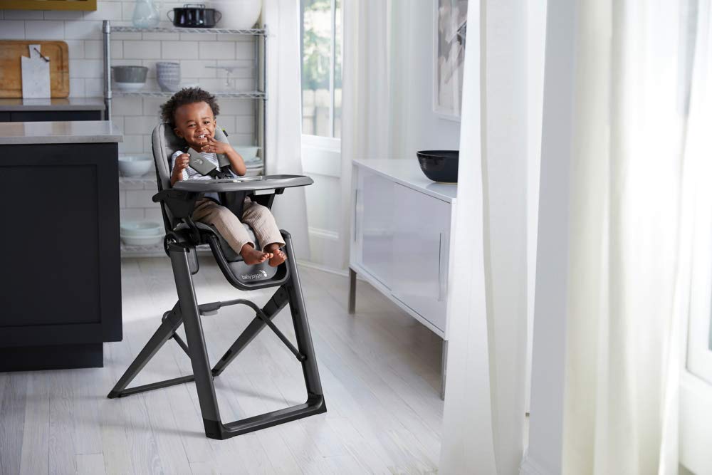 Baby Jogger City Bistro High Chair - Adjustable, Portable & Easy Clean Graphite Baby Dining Chair for Home & Restaurant Use