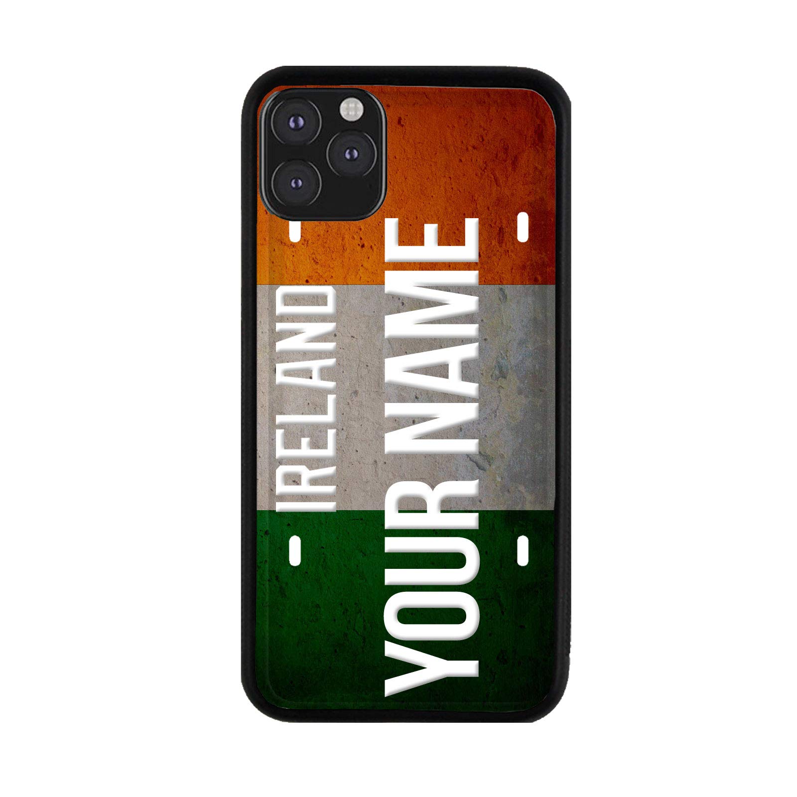 Custom Personalized iPhone Case with Irish License Plate Design - Compatible with iPhone 5 to 16 (Add Your Name) | Unique Gift for Travel Lovers & Irish Heritage