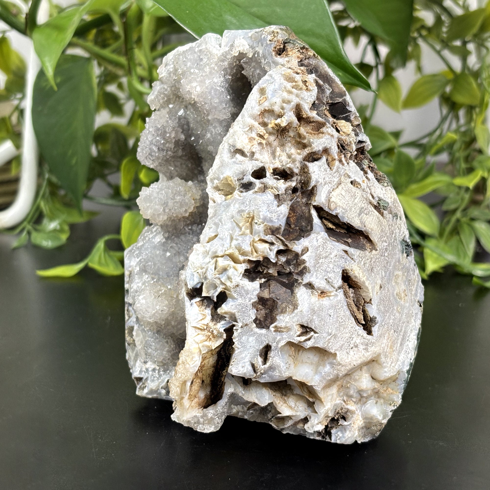 Natural Quartz Crystal Mineral Specimen - Rare Raw Healing Stone for Meditation, Energy Work & Spiritual Growth | RMI710 | Perfect for Home Decor, Yoga Spaces & Reiki Healing Rooms