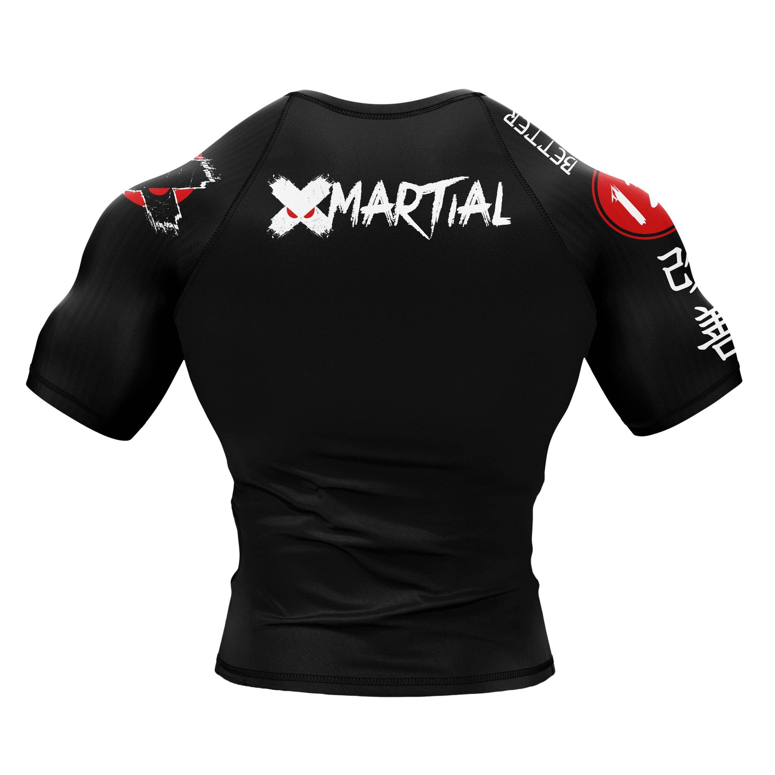 BJJ Rash Guard for Brazilian Jiu-Jitsu - Compression Shirt for MMA, Grappling & No-Gi Training - Moisture Wicking & Anti-Bacterial Fabric for Combat Sports Athletes