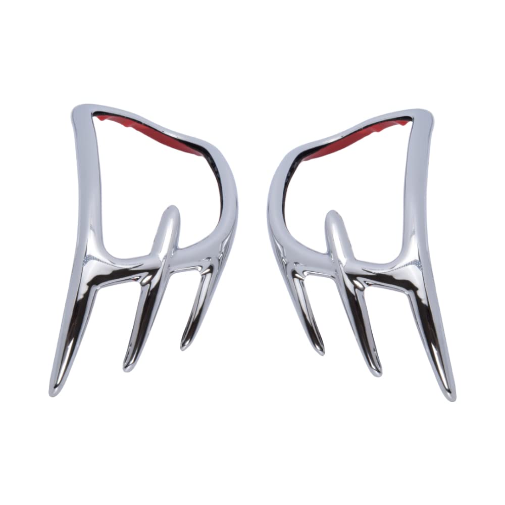 Chrome Rearview Mirror Accent Grilles for Honda GL1800 Goldwing Motorcycle 2001-2017 - Upgrade Your Bike's Style & Visibility for Touring & Cruising