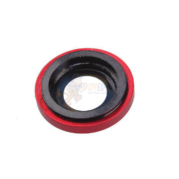 Original iPhone XR Rear Back Camera Lens Glass Bezel Replacement - Red | Compatible with iPhone XR Models | DIY Repair & Protection for Cracked or Scratched Lens