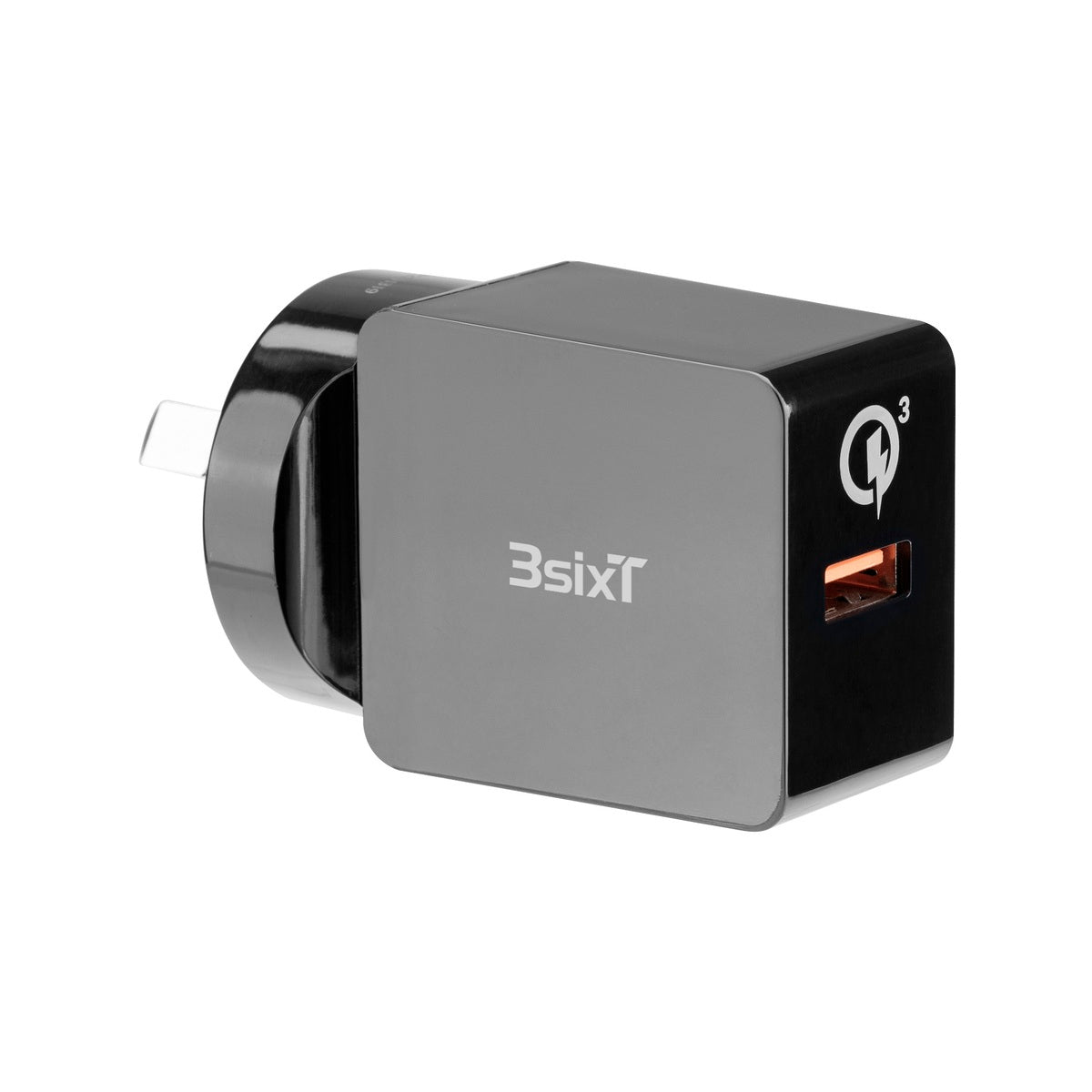 3sixT Qi Wireless Fast Charger & Wall Charger with USB-A QC3.0 3A Fast Charging - Perfect for iPhone, Samsung Galaxy, AirPods & Smartphones at Home, Office & Travel