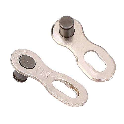 Annadue 2-Pack Heavy Duty Steel Bike Chain Links - Silver Bike Chain Repair Kit for Emergency Roadside Bicycle Maintenance & Temporary Cycling Fixes