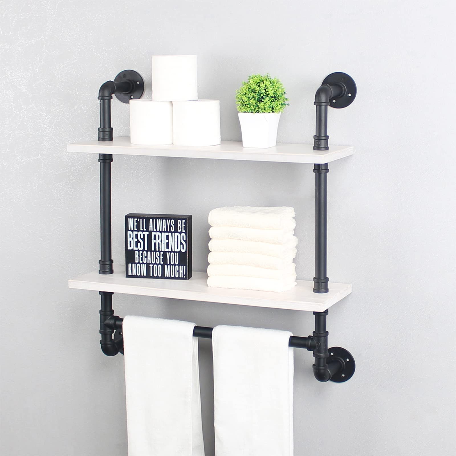 Industrial Pipe Shelving Set - 24