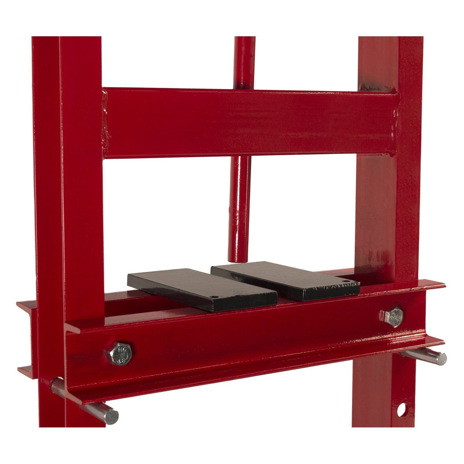 6-Ton Hydraulic Shop Press with Steel Plates - Heavy Duty H-Frame Bench Press for Metalworking, Automotive Repair & DIY Projects