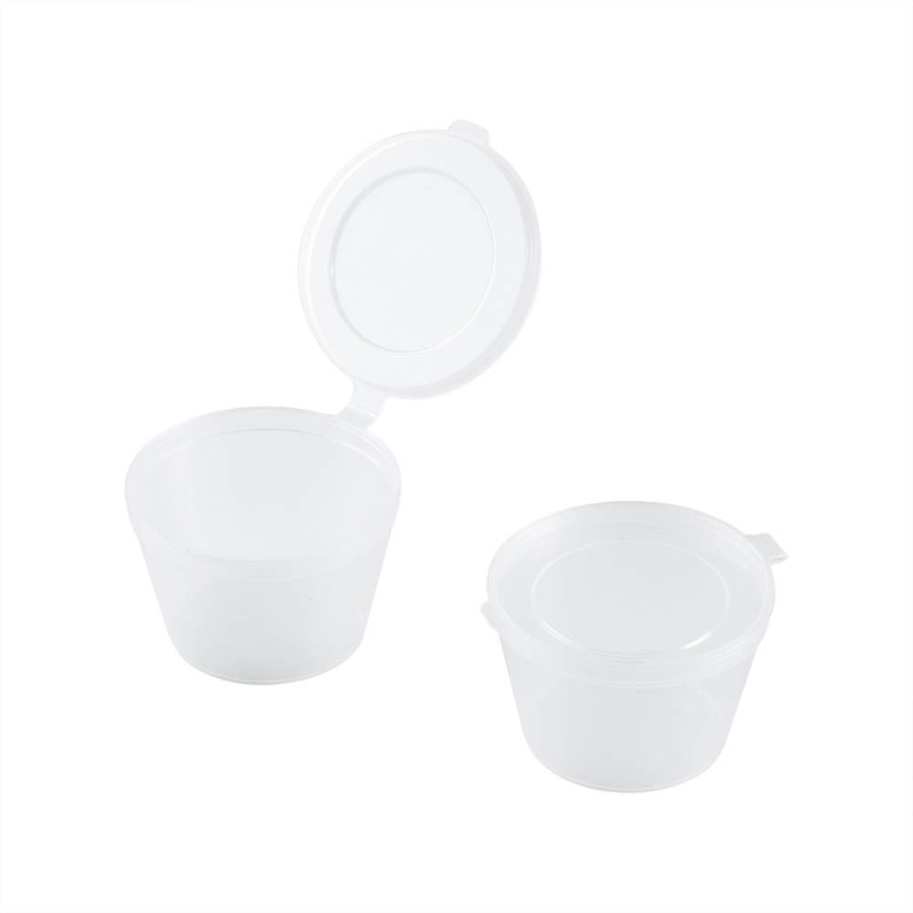 Restaurantware RW Base 3oz Jello Shot Cups - 100 Pack Microwave-Safe Disposable Plastic Portion Containers for Sauces, Condiments, Toppings & Samples | Perfect for Parties, Catering & Food Service