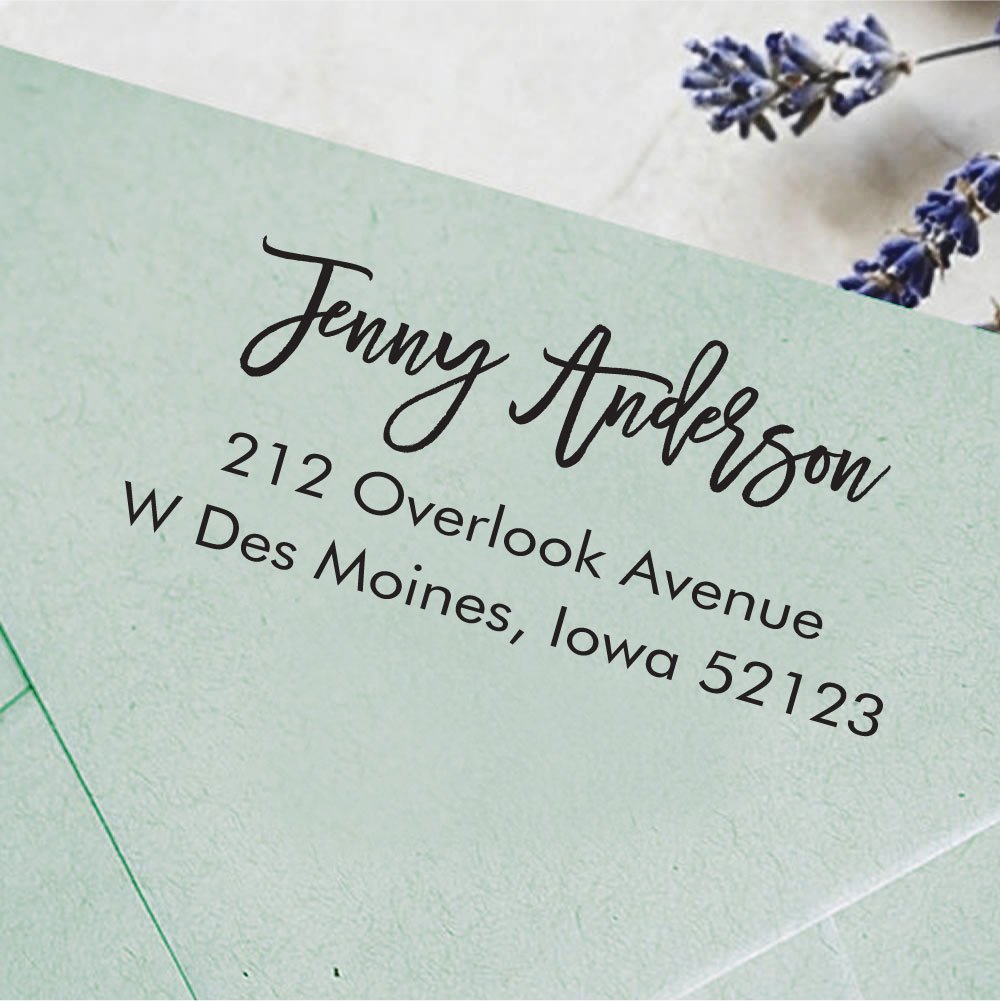 Custom Self-Inking Rubber Stamp - Personalized Proposal Gift Idea with Return Address - Perfect for Wedding Invitations, Thank You Cards & Business Mailings