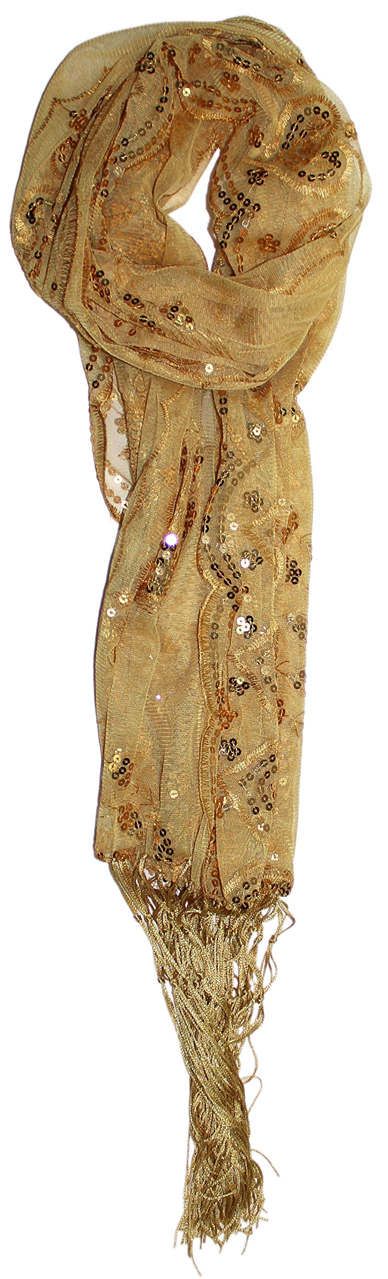 Ted & Jack - Elegant Sequin & Lace Peacock Print Party Wrap Shawl for Women - Perfect for Evening Galas, Weddings, and Special Occasions