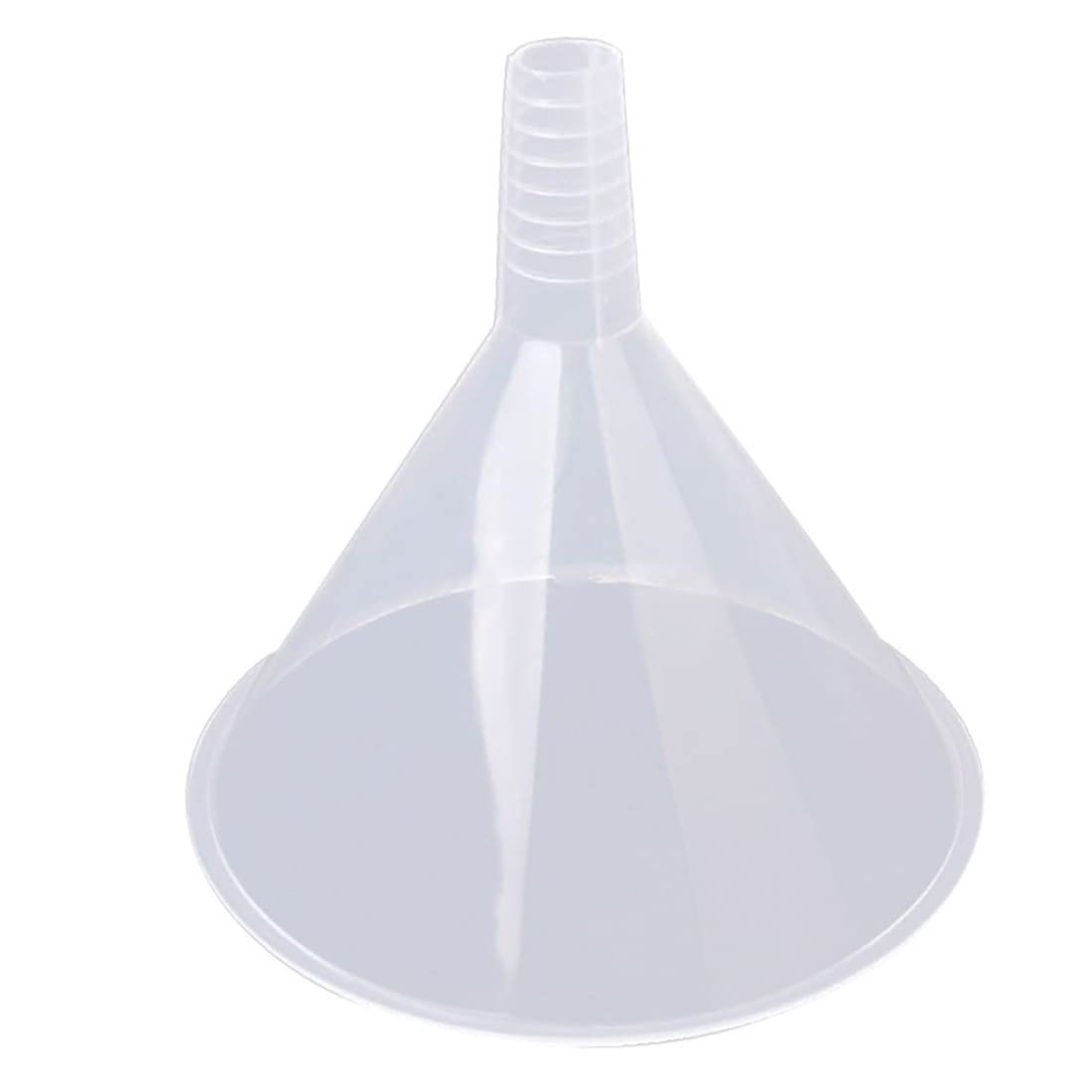 Eioflia 150mm Plastic Jam Funnel - Large Transparent Kitchen Funnel with Triangle Strainer, Reusable & Durable for Liquids - Perfect for Kitchen, Laboratory, Garage, and Car Use