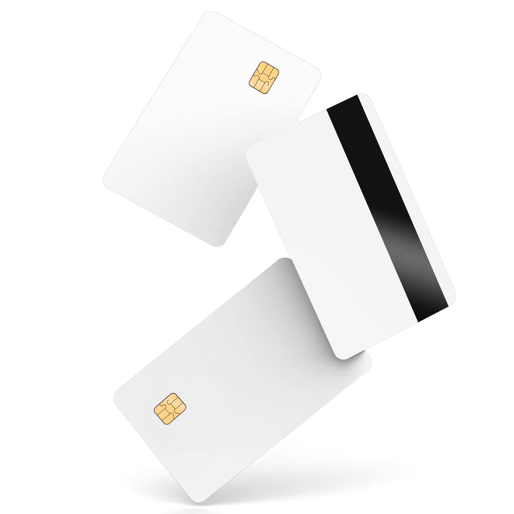 J2A040 Java JCOP21-40K Smart Cards - 10 Pack EMV Chip Cards with 40K EEPROM & 8.4mm HICO Magnetic Stripe for Secure Payments, Banking, and Access Control Systems