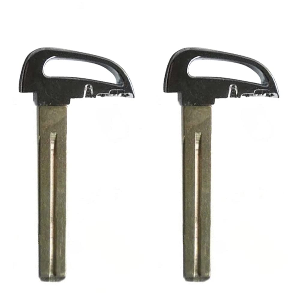 AKS Keys Uncut Prox Smart Emergency Key Blade Insert - Compatible with Hyundai Vehicles (2 Pack) | Replacement Key Fob Insert for Car Lockout Emergencies & Spare Key Storage