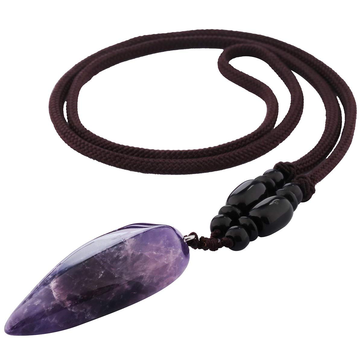 SUNYIK Handmade Healing Crystal Stone Pendant Necklace for Women & Men - Natural Gemstone Jewelry for Meditation, Yoga & Spiritual Healing