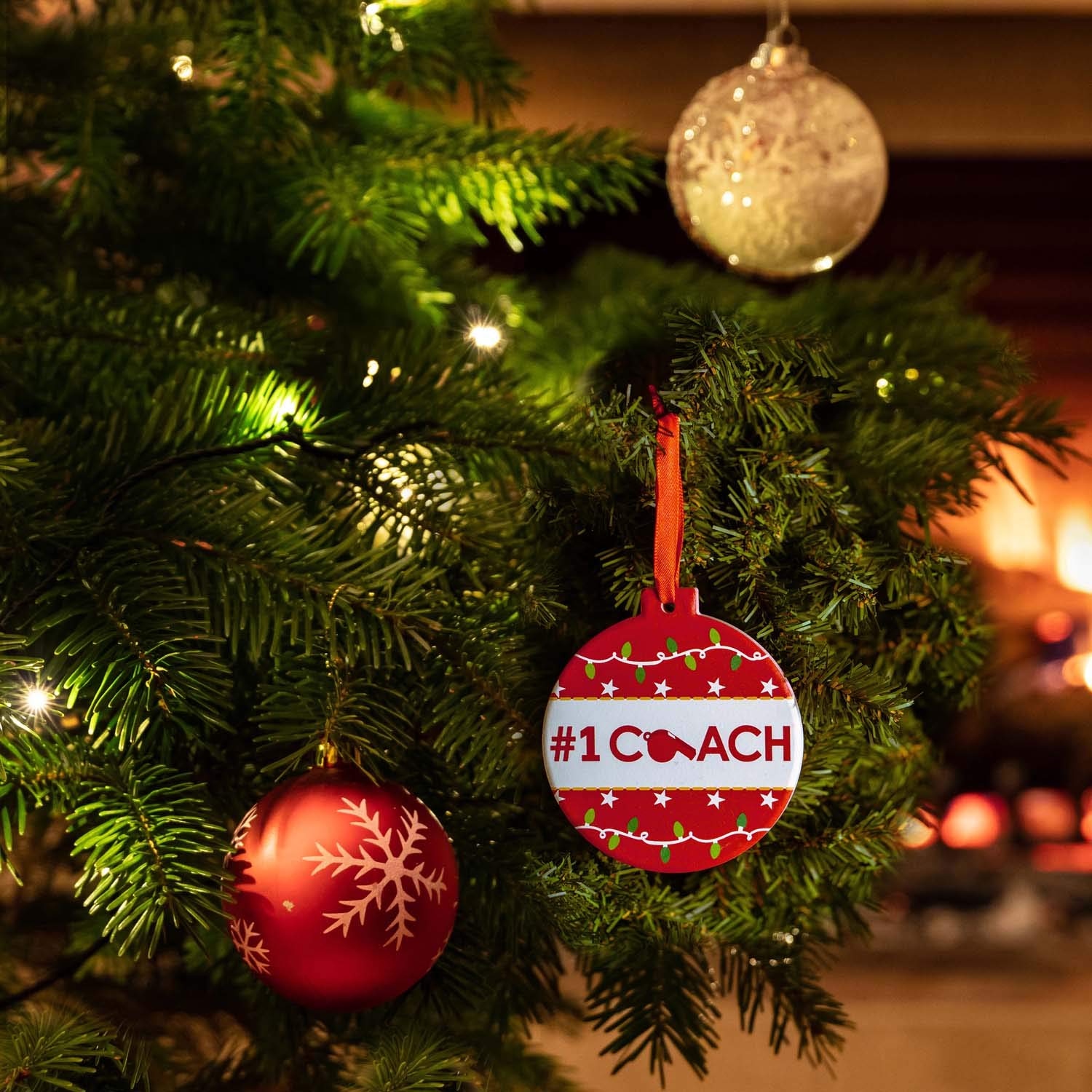 #1 Best Selling Coach Brand Ceramic Christmas Ornament - Perfect Holiday Gift for Home Decor, Tree Decoration & Festive Celebrations