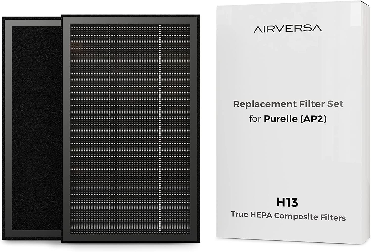 AP2 Air Purifier with True HEPA Filter (99.97% Efficiency) - Remove Dust, Pollen, Pet Dander & Allergens - Perfect for Bedrooms, Living Rooms & Offices
