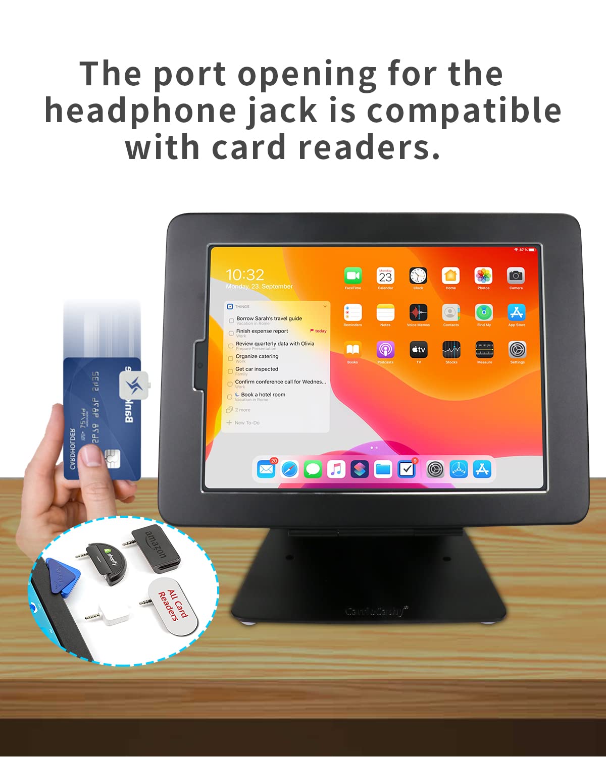 Secure Desktop Anti-Theft POS Stand for iPad Pro 11