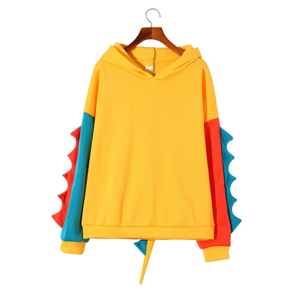 Women's Casual Dinosaur Print Long Sleeve Loose Fit Sweatshirt Top - Trendy Streetwear for Fall & Winter Fashion | Perfect for Daily Wear, Outings, and Cozy Loungewear