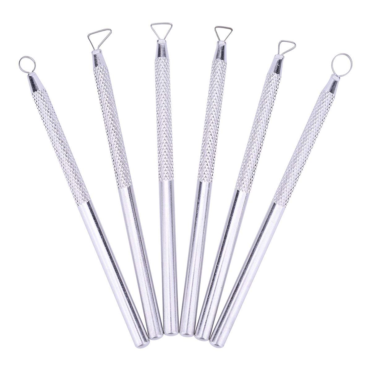 6 PCS Clay Pottery Sculpting Tools Set - Professional Pottery Clay Carving Scrapers & Modeling Tools for Ceramics, Sculpture & DIY Crafts - Perfect for Artists, Hobbyists & Classroom Use