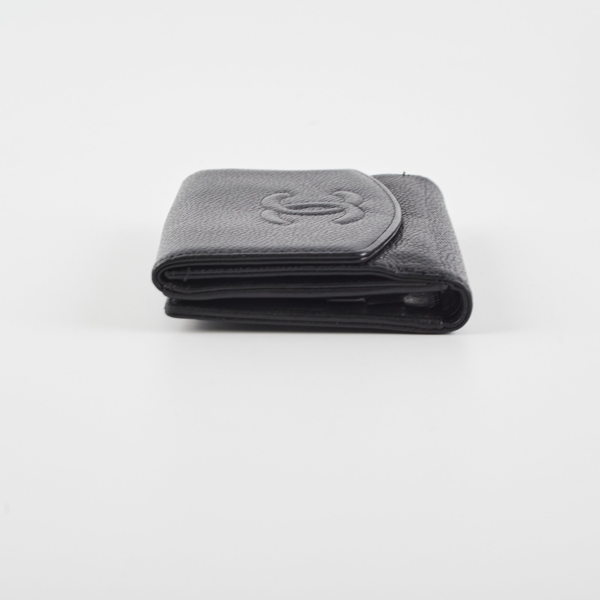 Chanel Timeless Bifold Caviar Leather Wallet for Women - Classic Black Luxury Wallet - Perfect for Everyday Use, Travel & Gift Giving