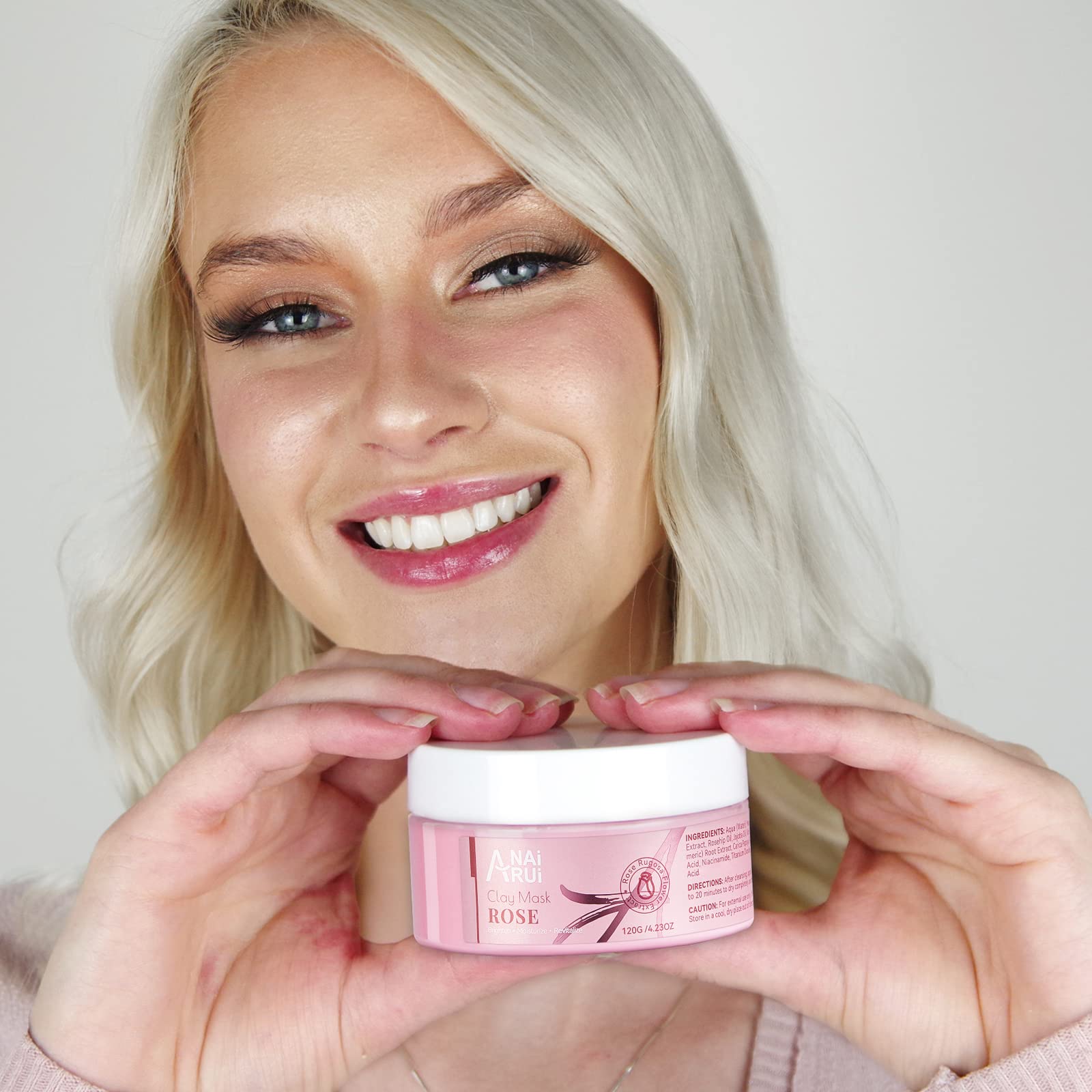 ANAI RUI Clay Mask Set - Pink Clay Mask, Dead Sea Mud Mask & Avocado Mask for Deep Pore Cleansing, Skin Hydration & Brightening | Spa Day at Home, Self-Care Routine, Glowing Skin Treatment